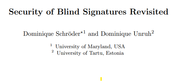 Security of Blind Signatures Revisited